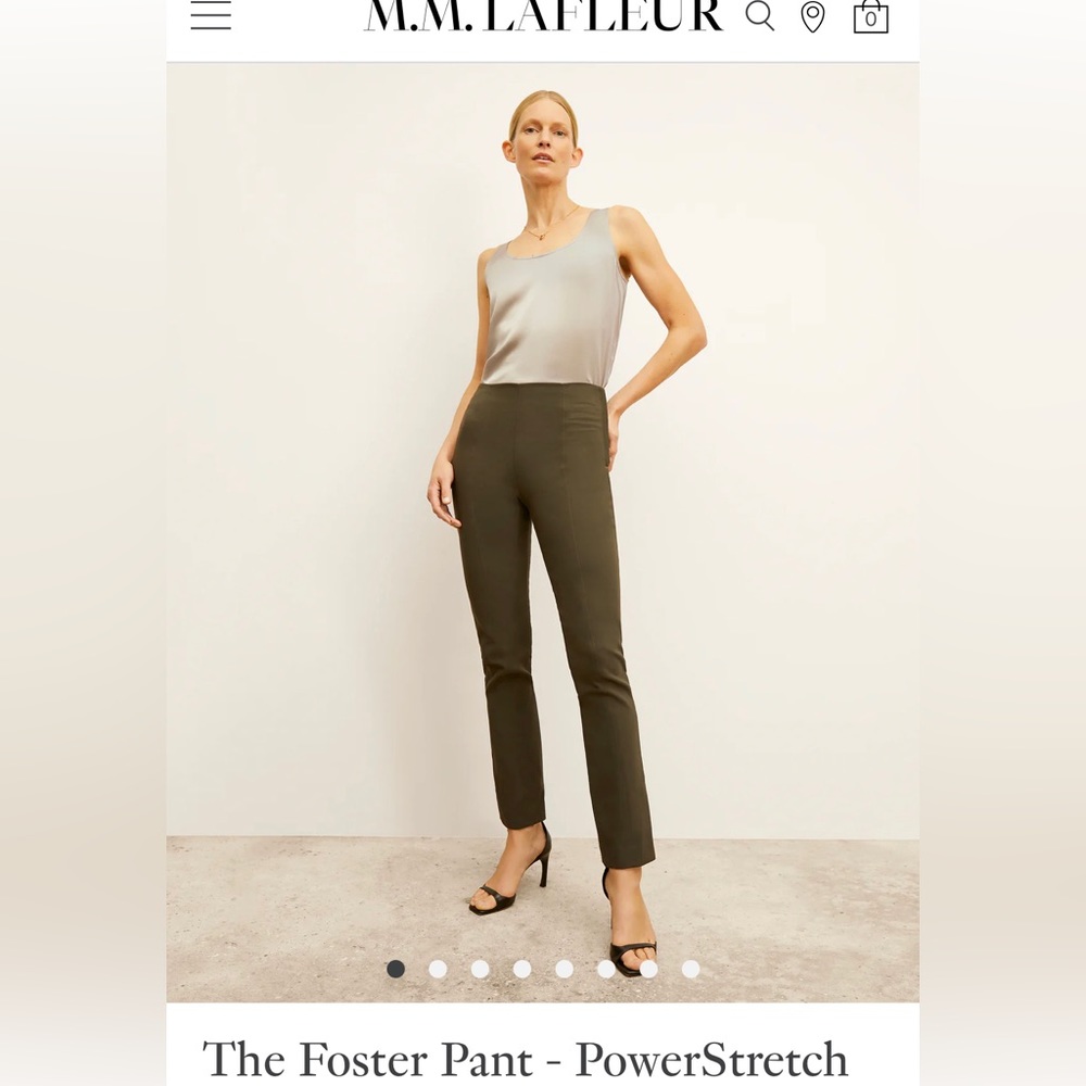 M.M. LaFleur Foster Pant — Olive, size 8 / NWT